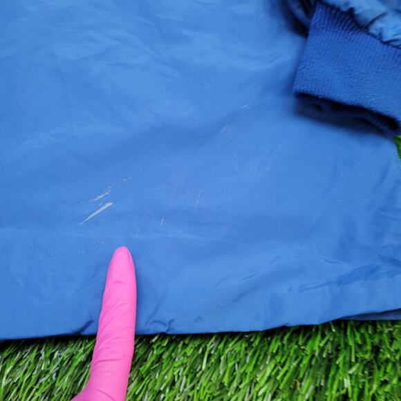 Vintage 80s Starter Coach Jacket Large 24x27 Blue - Picture 10 of 15